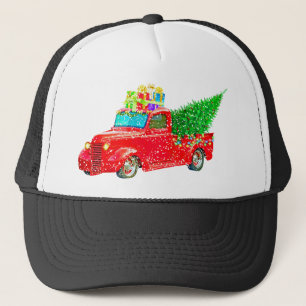 Boné Feriado de Carro Retro Natal