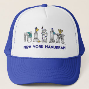 Boné Feriados Felizes em Nova Iorque Hanukkah NYC Chanu