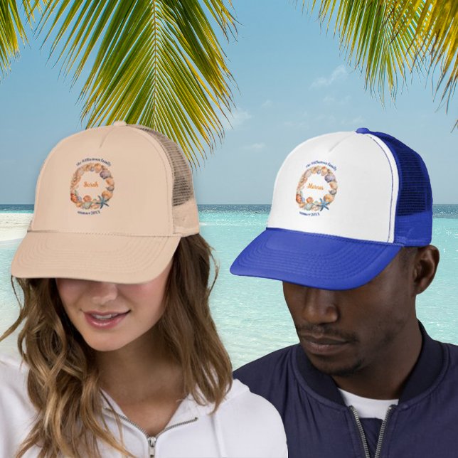 Boné Férias de Reunião da Família de Verão Personalizad (Criador carregado)