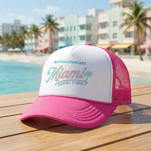 Boné Férias Personalizadas em Família em Miami