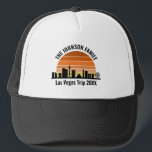 Boné Férias Personalizadas Sunset em Las Vegas Strip<br><div class="desc">Legal costume do horizonte de Las Vegas no chapéu do pôr do sol para as suas férias de família ou despedida de solteiro para a cidade das luzes. Gamble do nascer do sol ao pôr do sol nesta cidade e lembre-se disso com esta lembrança de keepsasasair.</div>
