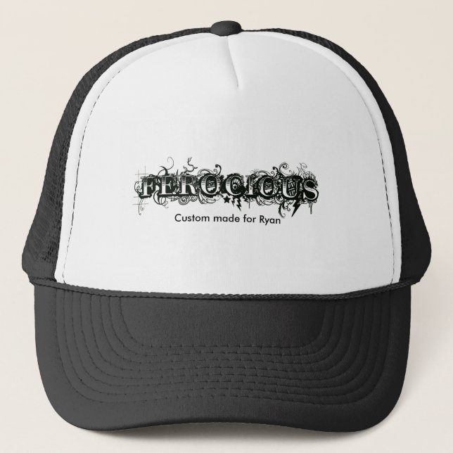 Boné Feroz Personalizado Para o Seu Nome (Frente)