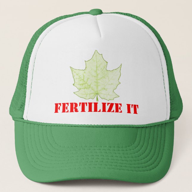 Boné Fertilize-o chapéu do camionista (Frente)