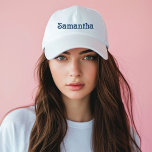 Boné Festa de Despedida de Solteira na Praia Azul-Marin<br><div class="desc">Chapéu de Festa de Despedida de Solteira com Caligrafia Minimalista Elegante</div>