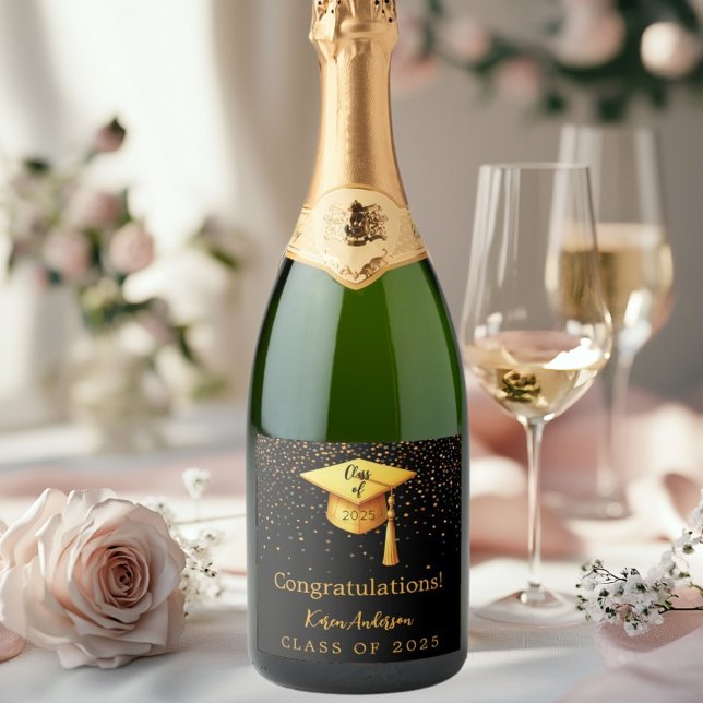 boné festa de formatura formando preto-ouro 2025 (Criador carregado)