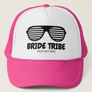 Boné festa de solteira cor-de-rosa personalizada de Tri