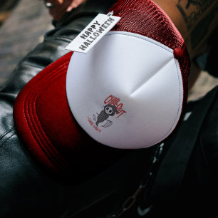 Boné Festa Engraçado Sarcástica do GrimReaper Halloween