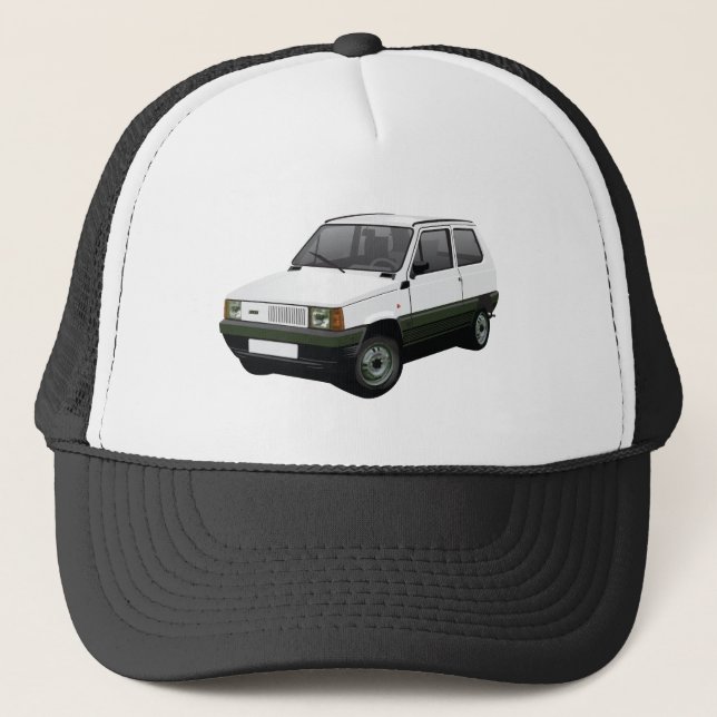 Boné Fiat Panda 45 mk1 branco (Frente)