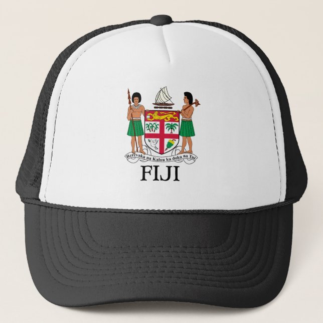 Boné FIJI - emblema / bandeira / casaco de armas / símb (Frente)