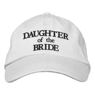Boné Filha do casamento elegante branco preto da Noiva