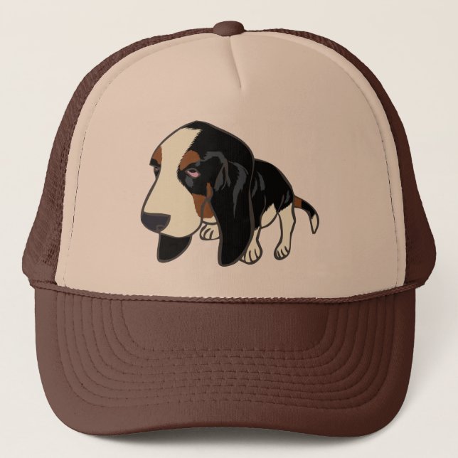 BONÉ FILHOTE DE CACHORRO DE BASSET HOUND (Frente)