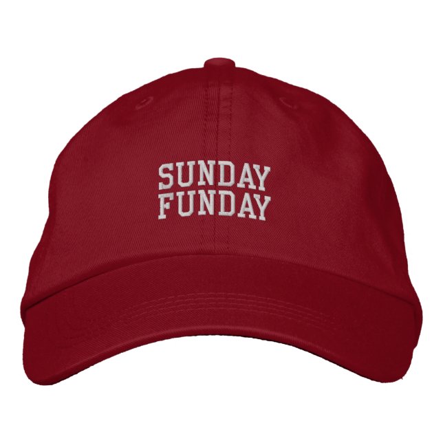 Boné Fim de semana de futebol 'Sunday Funday', presente (Frente)