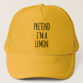 Boné Fingir que sou Lemon - Figurino Engraçado