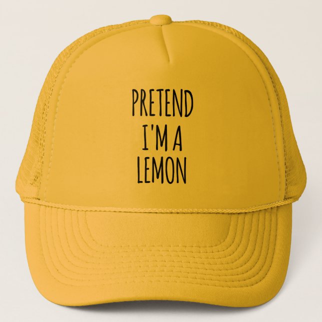Boné Fingir que sou Lemon - Figurino Engraçado (Frente)