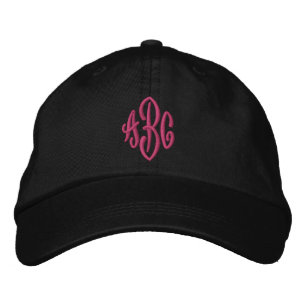 Boné Fios Flamingo Elegante Caligrafia Monograma