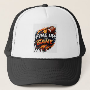Boné Fire Up the Game Football   Flame Football Sn