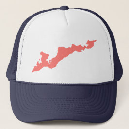 Boné Fishers Island Trucker Hat - Coral Rosa