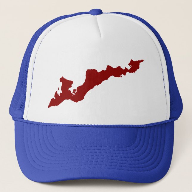 Boné Fishers Island Trucker Hat - Vermelho (Frente)