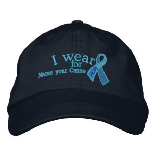 Boné Fita Azul Personalizada Esperança Sensibilize seu 