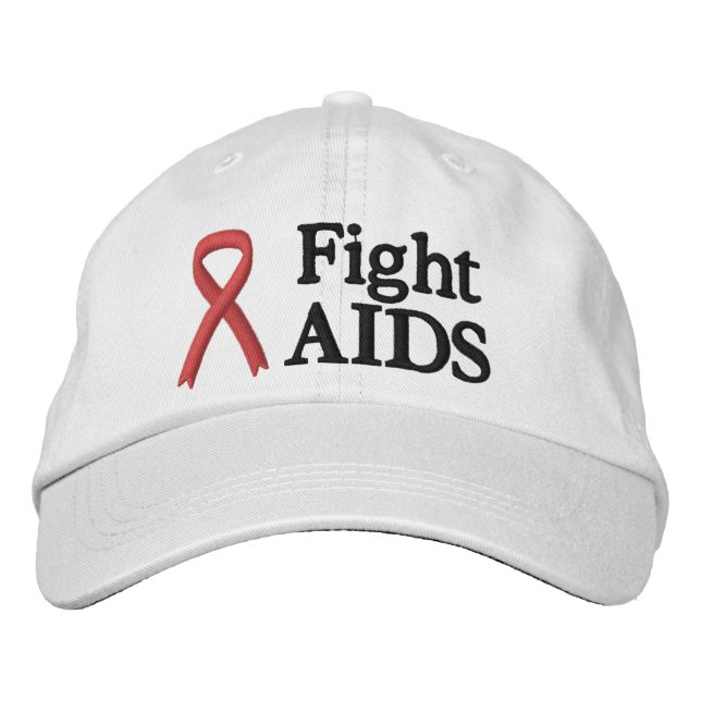 Boné Fita Vermelha Luta Contra Aids Hat (Frente)