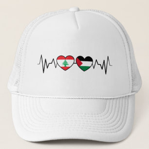 Boné Flags de Unidade Palestina Libanesa Batida.