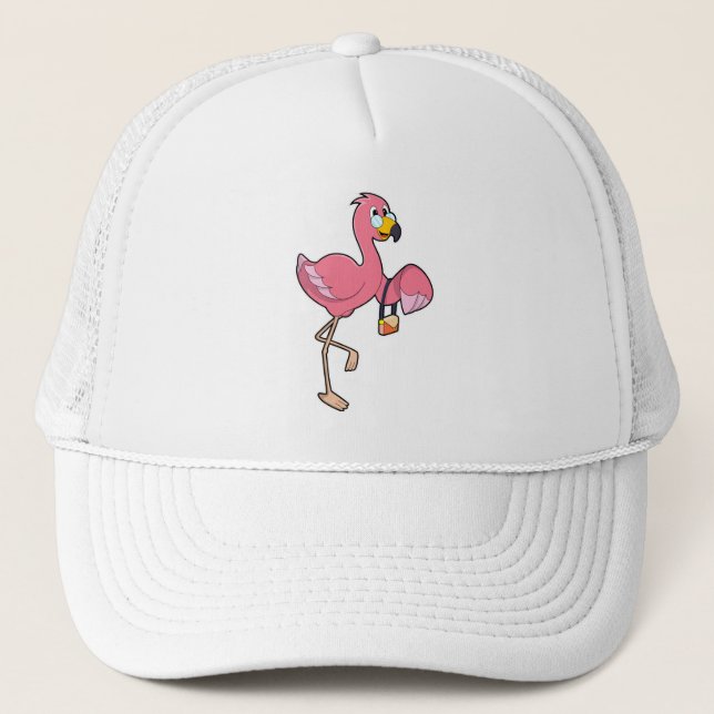 Boné Flamingo com bolsa (Frente)