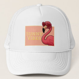 Boné Flamingo Rosa Vibrações Ensolaradas