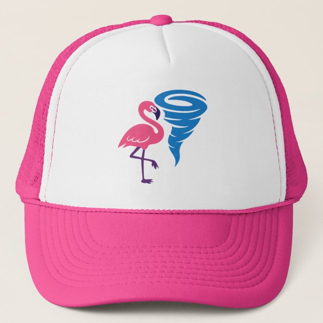 Boné Flamingo Tornado Bold Modern Graphic Art (Frente)