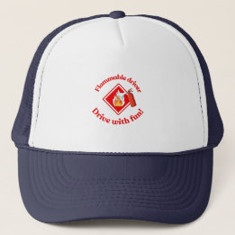 Boné Flammable Driver Trucker Gift | Funny ADR Hazmat