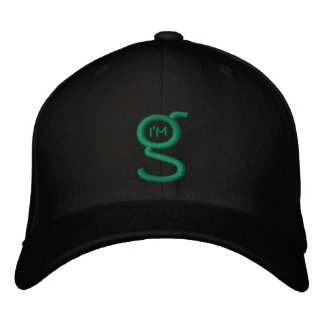 Boné flexível com logotipo bordado verde