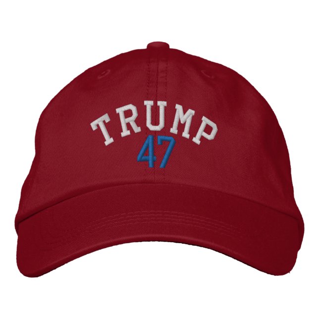 BONÉ flexível TRUMP 47 (vermelho) (Frente)