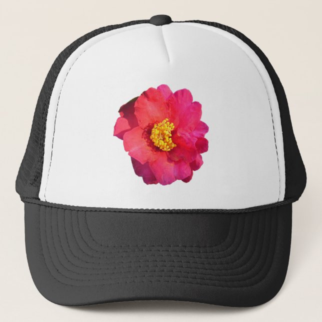 Boné Flor de Camélia Rosa (Frente)