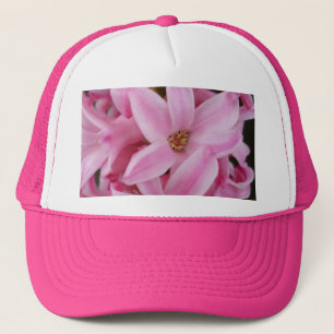 Boné flor de hyacinte rosa