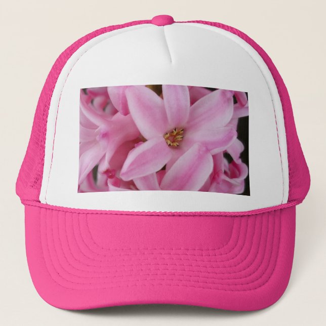 Boné flor de hyacinte rosa (Frente)