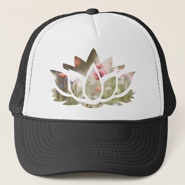 Boné Flor de Loto con Flores (Frente)