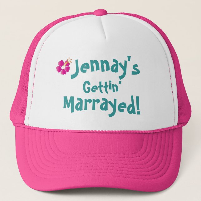 Boné flor jennay, Jennay, Getting', Marrayed! (Frente)