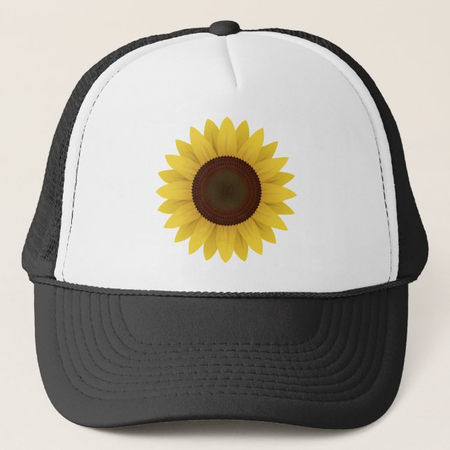Boné Flor Planta De Girassol Sementes Solares De Girass (Frente)