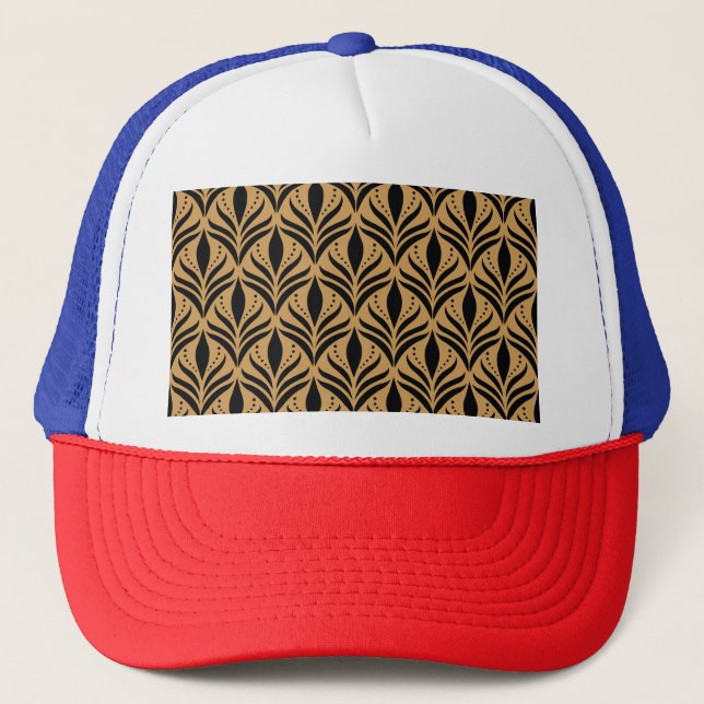 Boné Floral Damask: Elegante Vintage (Frente)