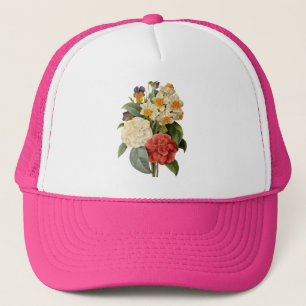 Boné Flores Antigas, Camélias e Narcisos, Redoute