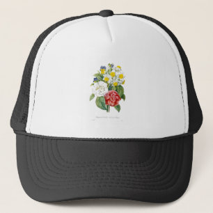 Boné flores botânicas coloridas vindas de Redoute.