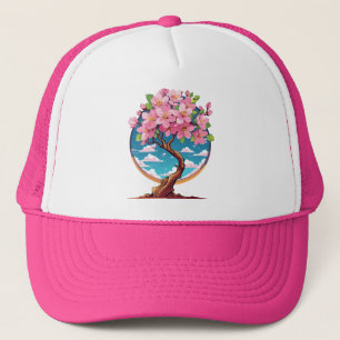 Boné Flores de Sakura florescem