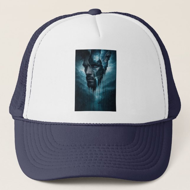 Boné Floresta Mística Interior – Retrato Masculino Surr (Frente)