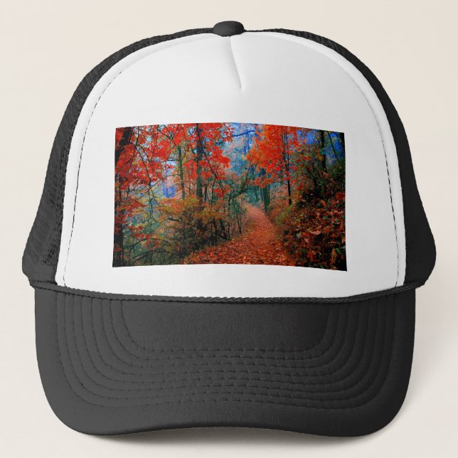 Boné Floresta Pintada Chama de Outono Presentes de Aqua (Frente)