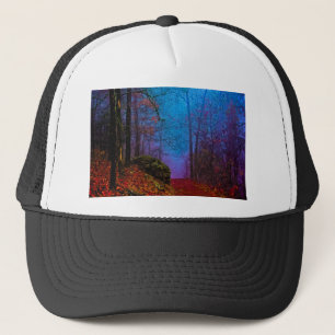 Boné Floresta Pintada Outono Névoa Roxa