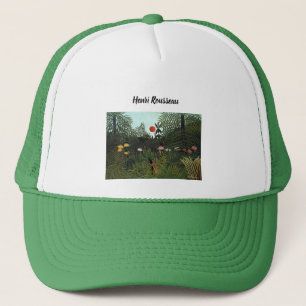 Boné Floresta Virgem de Henri Rousseau com Verde Sol