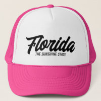 Florida the sunshine state script typography