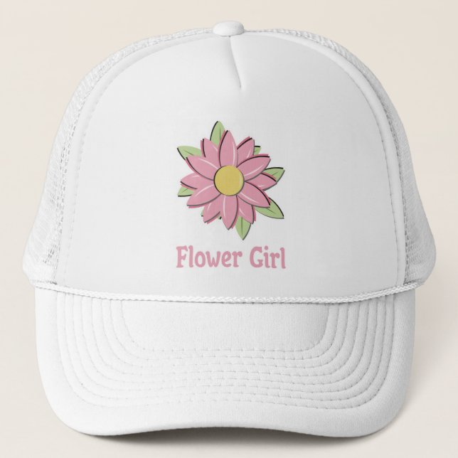 Boné Florista cor-de-rosa (Frente)