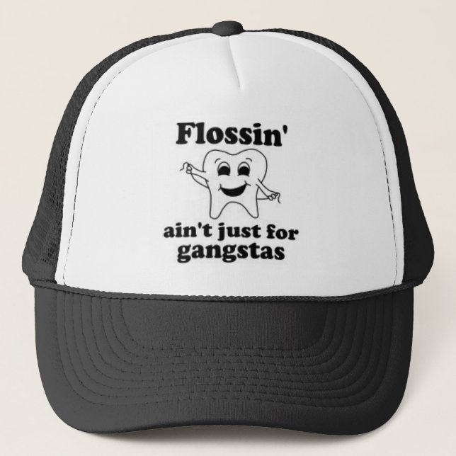 Boné flossin_aint_just_for_gangstas-hat (Frente)