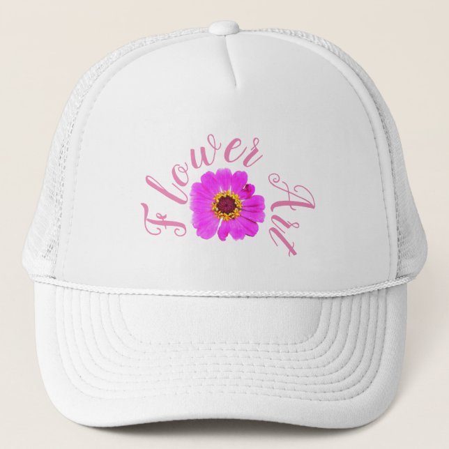 Boné FLOWER ART Truckers Hat (Frente)