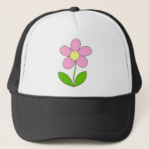 Boné Flower Daisy Yellow Pink Primavera Nature Floral